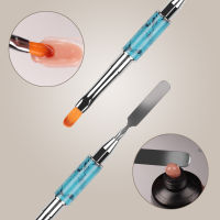 1PCS UV Gel Extension Builder Dual Ended Nail Art Brushes Drawing Pattern design Pen Remover Spatula Stick Manicure Salon Tools