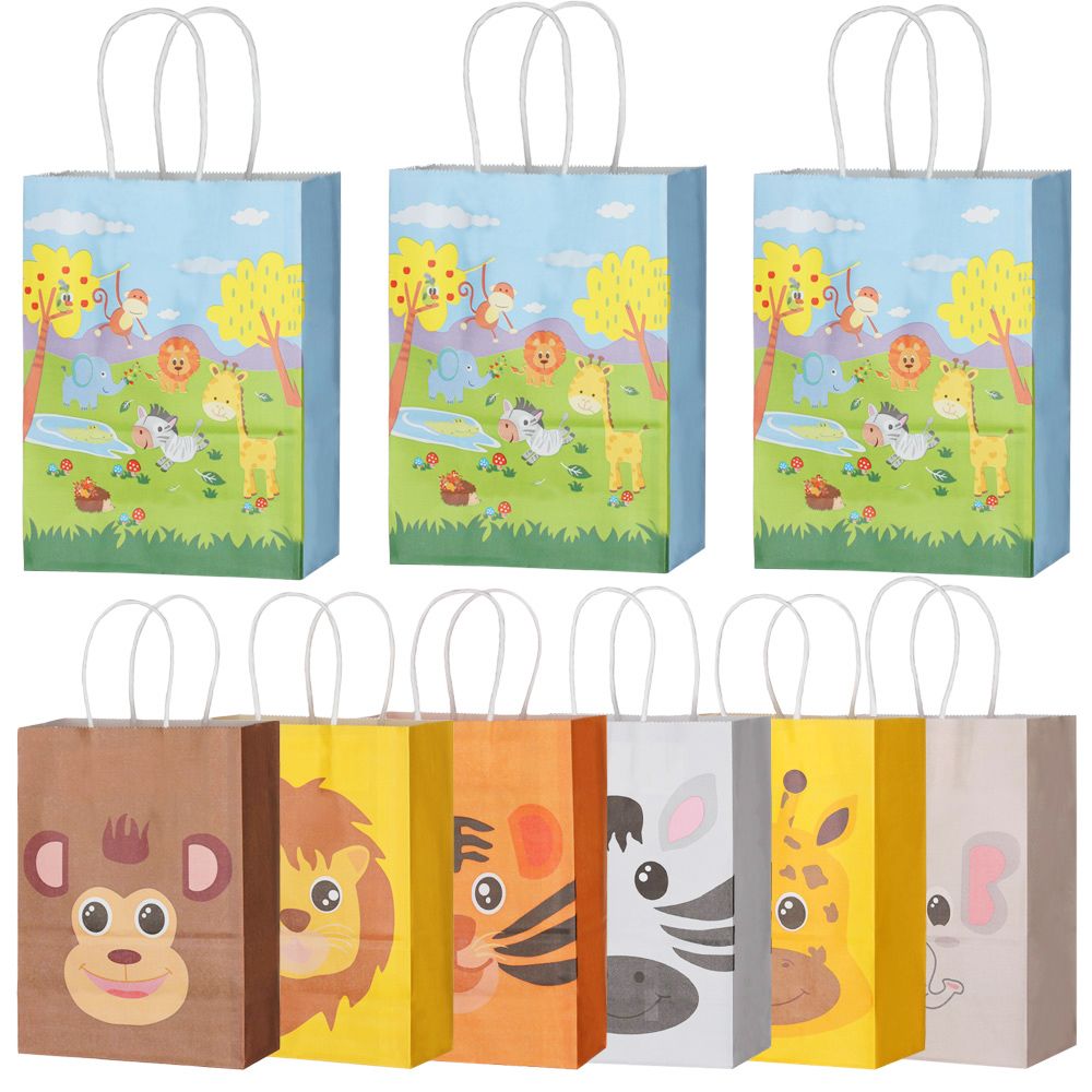 Wedding Favors Party Supplies Jungle Safari Gift Bag Shop Loot Candy Package 