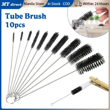 Long Straw Cleaning Brush Stainless Steel Nylon Thin Pipes Drinking Straw Washing  Cleaning Brushes