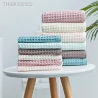 ☊❧ 2pcs High Quality Cotton Hand Towels Plaid Hand Towel Face Care Magic Bathroom Sport Household Non-disposable Towel