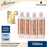 Schwarzkopf ชวาร์สคอฟ BlondMe Premium Developer 1000ml. บลอนด์มี พรีเมี่ยม ดีเวลลอปเปอร์ ใช่สำหรับผสมกับสีย้อมผม ฟอกผม ใช้คู่กับ BlondMe