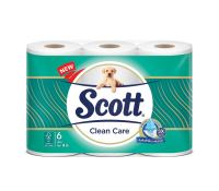 สก๊อตต์ คลีนแคร์ กระดาษชำระ หนา 3ชั้น ขนาด 6 ม้วน Scott Clean Care Bath Tissue.3PLY 6Rolls  ( ทิชชู่ กระดาษทิชชู่ ทิชชู่ม้วนใหญ่ ทิชชู่ยกลัง )