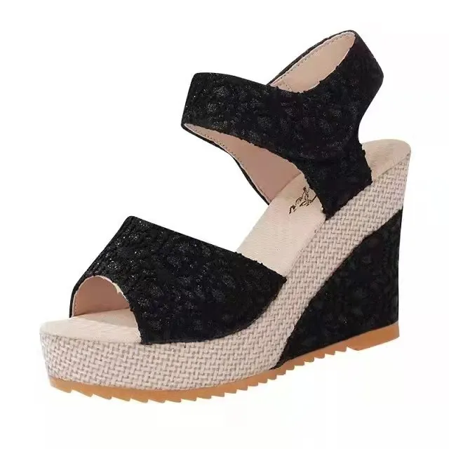 Bestseller Korean Fashion High Heels Wedge Sandals For Women Add 1 Size Bigger Lazada Ph