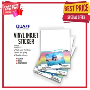 Shop Transparent Vinyl Sticker Paper with great discounts and prices online  - Jan 2024