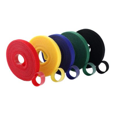 5Meter/Roll Reusable Fastening Tape Cable Ties Free Cut Velcros Strap Wires Organizer Straps Office Cable Management Adhesives Tape