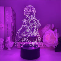 Genshin Impact Lumine night light Hot Game Light for Bedroom Decor LED Acrylic Light Atmosphere Bedside Night Lamps Kids Gift