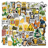 TANG 50Pcs Funny Characters Beer Leaves Stickers Guitar Skateboard Laptop Stickers