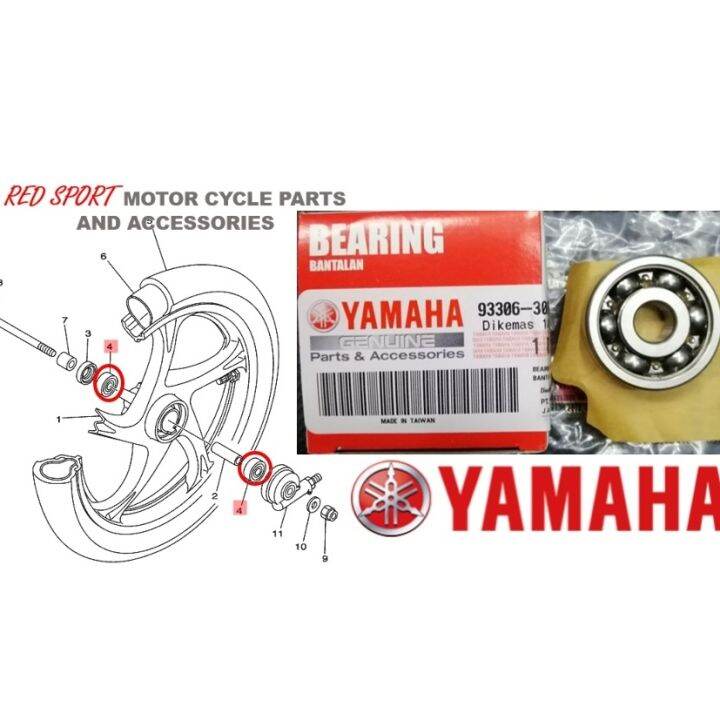 FRONT WHEEL BEARING ( per piece ) for Mio Sporty mio i 125 aerox 155