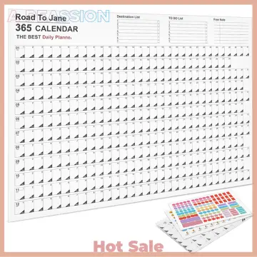 2024 Calendar Planner Sheet Simple Daily Schedule To Do List Hanging Yearly  Weekly Annual Planner Agenda