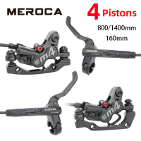 MEROCA MTB Basikal Brek 4ลูกสูบ Hidraulik Cakera Brek Basikal Minyak Tekanan Caliper Pengapit Brek 8001400Mm Brek E4 ZEE M420