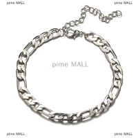 pime MALL สร้อยข้อเท้าสแตนเลสสำหรับผู้หญิงเครื่องประดับเท้าเดินชายหาดสร้อยแบบงูคล้องขา