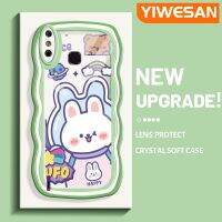 YIWESAN เคสสำหรับ Infinix Smart 4เคส X653 4C อัจฉริยะลายการ์ตูนกระต่ายอวกาศสีสันสดใสเคสมือถือกันกระแทกแบบใสนิ่มเคสโปร่งใสลายกล้องถ่ายรูปเก๋ไก๋ปลอกป้องกันซิลิโคน