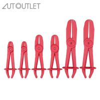 {RUIO} AUTOUTLET 6ชิ้นที่หนีบท่อพลาสติกคีมรถเบรกเชื้อเพลิงสายน้ำเครื่องทำความร้อนหม้อน้ำที่หนีบชุดเครื่องมือซ่อมแซมขนาดเล็กขนาดกลางขนาดใหญ่