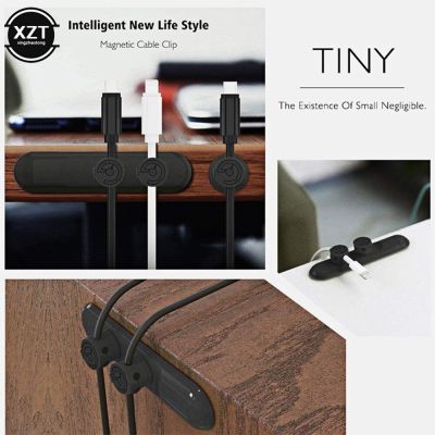 Magnet Desktop Line Clip Organizer Wire Cord Management Winder Line Holder Clips Cable Holder for Mouse Headphone Wire Organizer