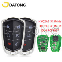 Datong World รถรีโมทคอนลสำหรับ Cadillac Escalade SRX XTS ESV ATS CTS HYQ2AB 315MHz HYQ2EB 433MHz ID46 PCF7937E Card