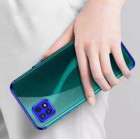 ? ขอบสีหลังใส Case Samsung A03 / A22 4G / A22 5G / A7 2018 / A81 / NOTE 10 / NOTE 10Lite / S20FE / J4Plus / J6Plus   เคสนิ่ม เคสกันกระแทก สวยและบางมาก