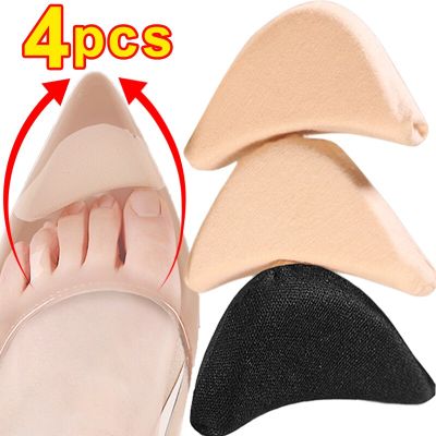 4Pcs Sponge Forefoot Insert Pad for Women High Heels Accessories Shoes Toe Plug Pain Relief Shoe Pads Reduce Shoe Size Filler Shoes Accessories