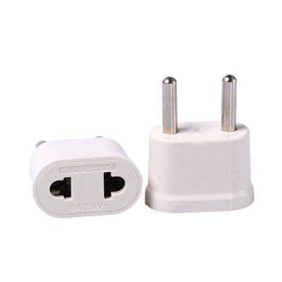 2 Pcs Eu/us Outlet Plug Travel Power Plug Eu/us Charger Adapter International Power Adapter Indoor Wall Power Outlet