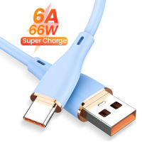 6A 66W Cepat Mengecas USB C Kabel Jenis-C untuk S21 Samsung S20 Kabel Data Pengecas Cepat untuk Xiaomi Poco Jenis-C สาย