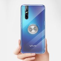 เคสใสสำหรับ Vivo X21i UD X23แฟนตาซี X27 Pro V15 IQoo Nex S1ขาตั้งพร้อมแหวนนิ้วการดูดซับฝาปิดแบบธรรมดา