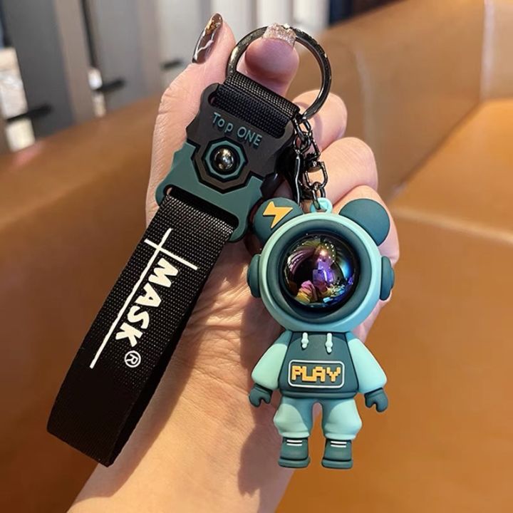พวงกุญแจนักบินอวกาศแบบซิลิโคน-พวงกุญแจห้อยกระเป๋า