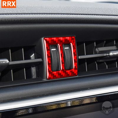 dvvbgfrdt For Toyota Corolla 2014 2015 2016 2017 2018 Carbon Fiber Sticker Central Air Outlet Switch Cover Trim Car Styling Accessories