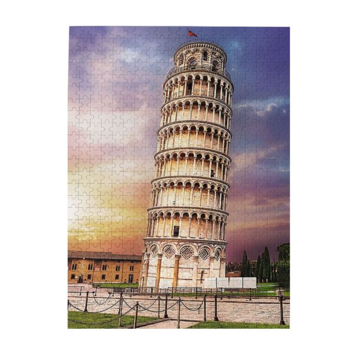 turm-von-pisa-wooden-jigsaw-puzzle-500-pieces-educational-toy-painting-art-decor-decompression-toys-500pcs