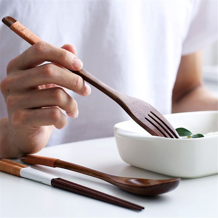 portable-tableware-set-wooden-cutlery-sets-with-useful-spoon-fork-chopsticks-travel-gift-dinnerware-suit-with-cloth-bag