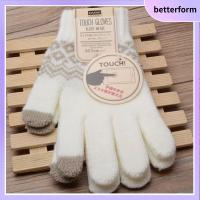 BETTERFORM แฟชั่น ขับรถ ปั่นจักรยาน ข้อมือยางยืด ถุงมือ ถุงมือถักที่อบอุ่น ถุงมือฤดูหนาว ถุงมือทัชสกรีน