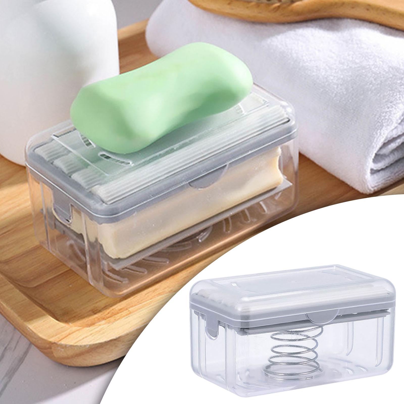Multifunctio Sponge Bath Soap Box Dish Home Case Container Holder G 