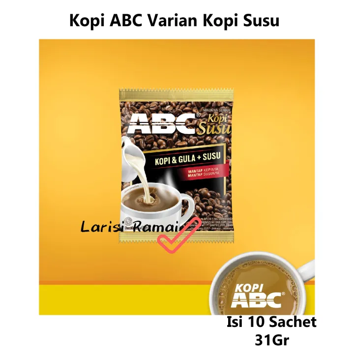 Kopi ABC Varian Kopi Susu Isi 10 Sachet Lazada Indonesia