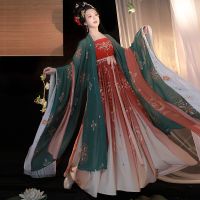 【CW】 Original Tang Hanfu Chinese Women  39;s Floral Embroidery Wear Outfit