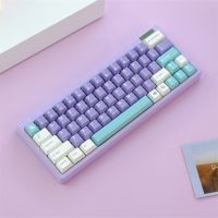 พวงกุญเเจหลากสีสำหรับ Mx ปุ่มคีย์บอร์ด129 Keycaps เชอร์รี่สีระเหิดแบบปุ่มกด PBT  1ชุด