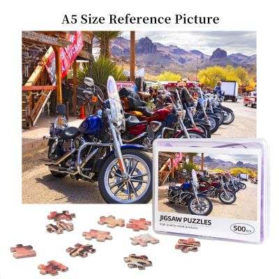 Rt 66 Fun Run Oatman Motorcycles 4-16 8377 Wooden Jigsaw Puzzle 500 Pieces Educational Toy Painting Art Decor Decompression toys 500pcs