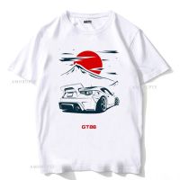 เสื้อยืดลายพระอาทิตย์ขึ้นภูเขาขับรถ GT86รถสปอร์ต