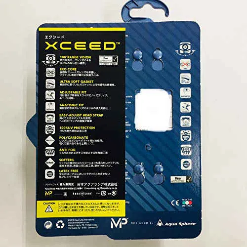 Aqua Sphere Michael Phelps Xceed Swimming Goggles White/Black Blue