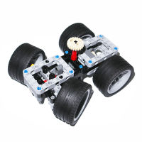 DIY Technical Car Building Block Mechanical Sports Car Chassis Embryo-Redesign MOC Parts Differential Gear Construction Bricks