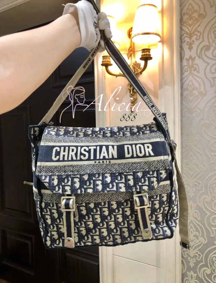 Dior Diorcamp Bag Blue Dior Oblique Embroidery