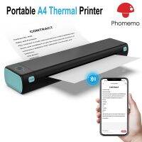 Phomemo M08F A4 Portable Thermal Printer Supports A4 Thermal Paper PJ-722 PJ-763 Wireless Bluetooth Thermal Compact Printer Fax Paper Rolls