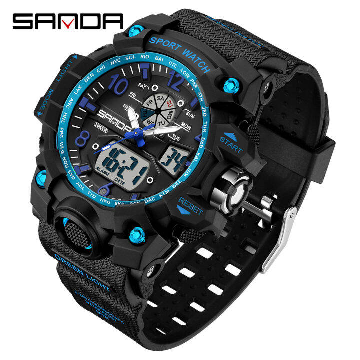 SAMDA Brand Fashion Luxury Men Sports Watches Waterproof Military Men ...