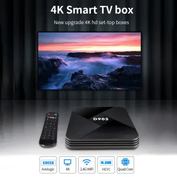 NEW D905 Smart TV Box Android 10.0 And 4GB 32GB Wifi 2.4G 4K Amlogic S905   Android TV BOX Set Top Box Media Player