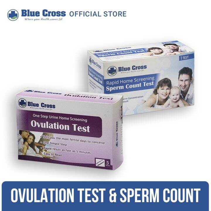 Blue Cross Ovulation Test And Blue Cross Sperm Count Test Lazada Ph