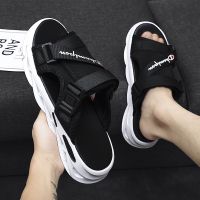 Slippers for men summer 2023 new trendy sports internet celebrity outdoor beach sandals non-slip soft bottom casual slippers 【JYUE】