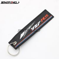 พวงกุญแจรถจักรยานยนต์เย็บปักถักร้อยผู้ถือ Key Chain คอลเลกชัน Keyring สำหรับ YAMAHA TMAX NMAX MT-1 MT-10 MT-25 YZF R1 R3 R6พวงกุญแจ