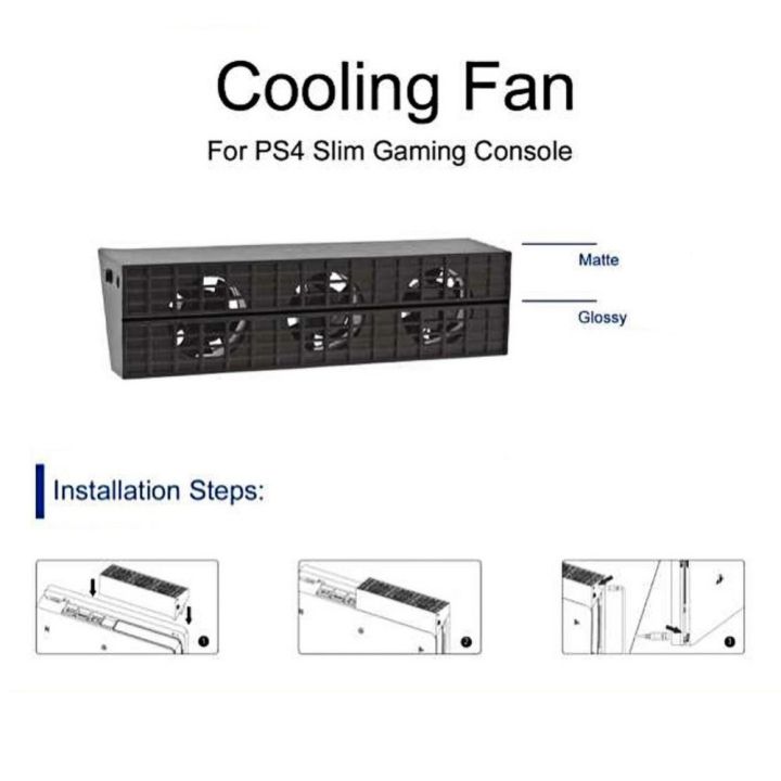 black-wireless-charger-cooler-cooling-fan-for-ps4-slim-game-console-usb-external-cooler-heat-exhaust-ventilation-radiator-device