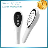 foreverlily Hair Growth Comb Anti Hair Loss LED Color Light Hair Massage Brush Anti Hair Loss Therapy