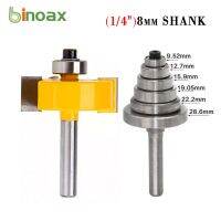 【ใหม่ขายร้อน】〄JIMI☞ ห้าโลหะกล้องส่องทางไกล8มม. Shank Rabbet Router Bit พร้อมชุดแบริ่ง6ชุดสำหรับงานไม้ CNC