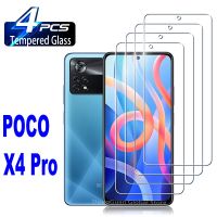 2/4Pcs Tempered Glass For Xiaomi POCO X4 Pro 5G Screen Protector Glass Film