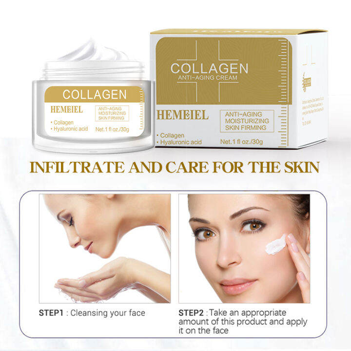 Hemeiel Official Store 30g Collagen Anti-Aging Cream,Hyaluronic Acid ...