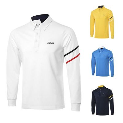 Golf clothing mens long-sleeved polo shirt golf breathable quick-drying sweat-absorbing T-shirt outdoor sports tide top PING1 Scotty Cameron1 Honma UTAA Titleist PXG1 Callaway1 SOUTHCAPE◄┇